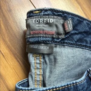 Torrid Boyfriend Jeans in Classic Blue